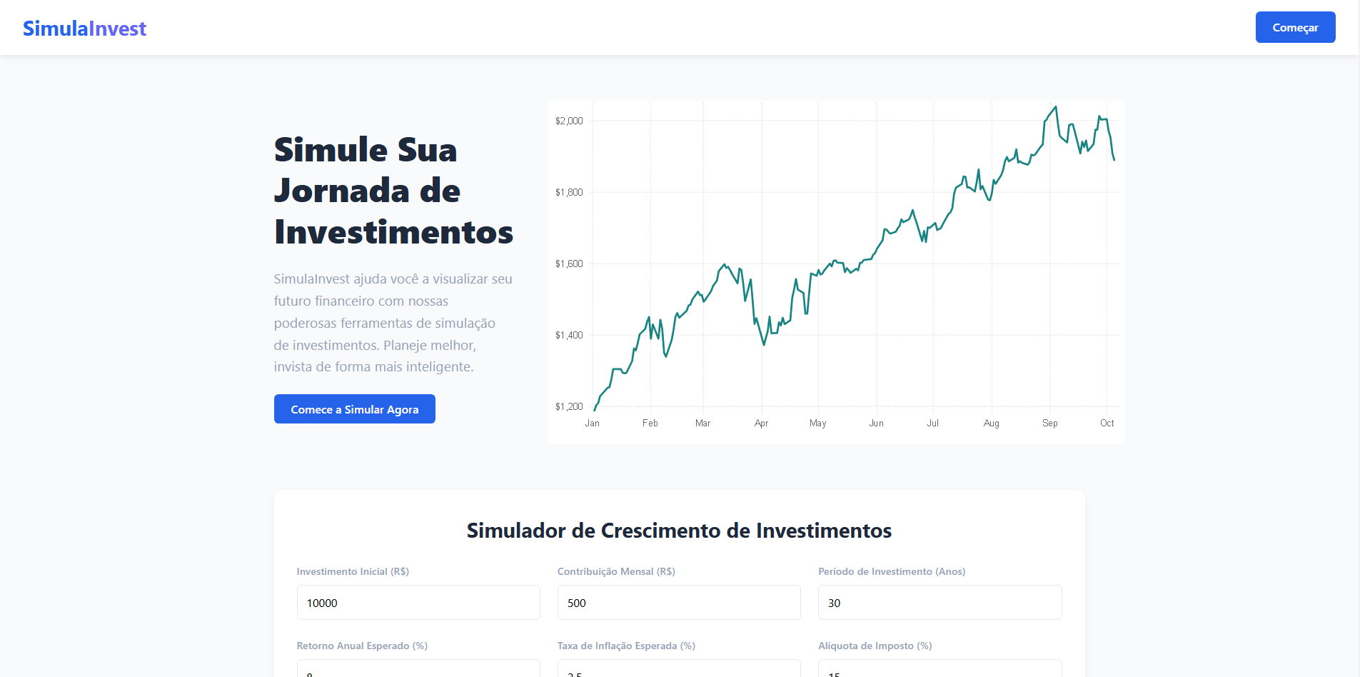 Simulador de Investimentos